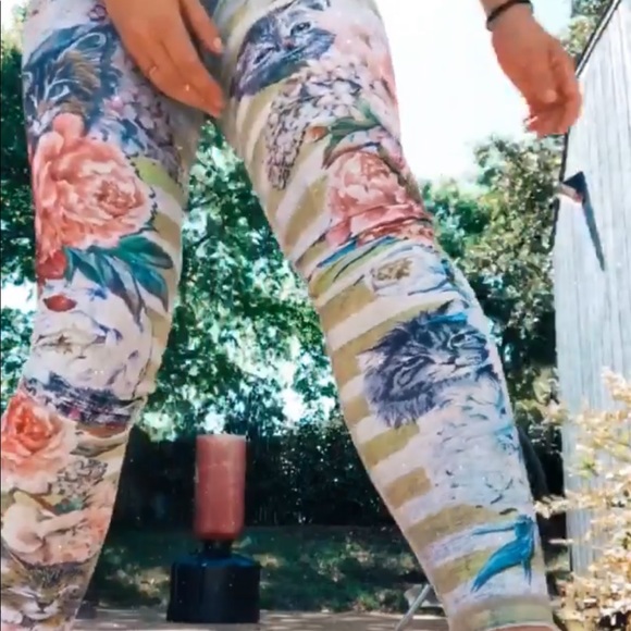 OG Niyama Sol 🐈 Vintage Cat-tastic Endless Leggings - Picture 4 of 8